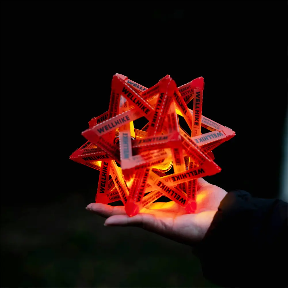 DIY PP Board Outdoor Star Camping Light Shade Waterproof Atmosphere Lampshade for Outdoor Camping Tent Lantern Shade Cover Case