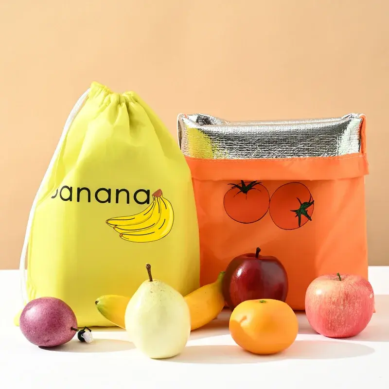 Vegetables Fruits Storage Bag Thermal Insulation Reusable Shopping Bag for Lettuce Banana Fresh Keeping Sundries Bundle