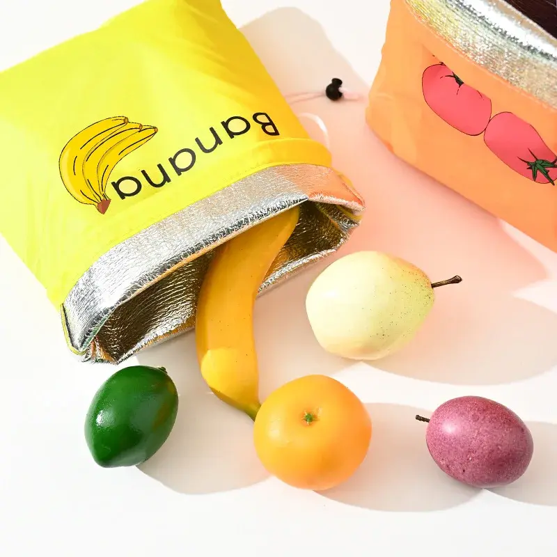 Vegetables Fruits Storage Bag Thermal Insulation Reusable Shopping Bag for Lettuce Banana Fresh Keeping Sundries Bundle