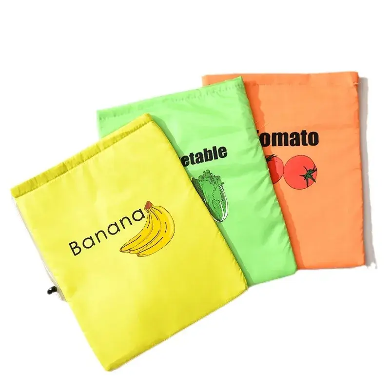 Vegetables Fruits Storage Bag Thermal Insulation Reusable Shopping Bag for Lettuce Banana Fresh Keeping Sundries Bundle