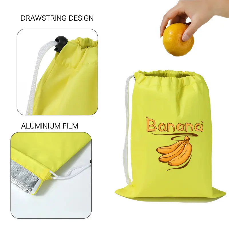 Vegetables Fruits Storage Bag Thermal Insulation Reusable Shopping Bag for Lettuce Banana Fresh Keeping Sundries Bundle