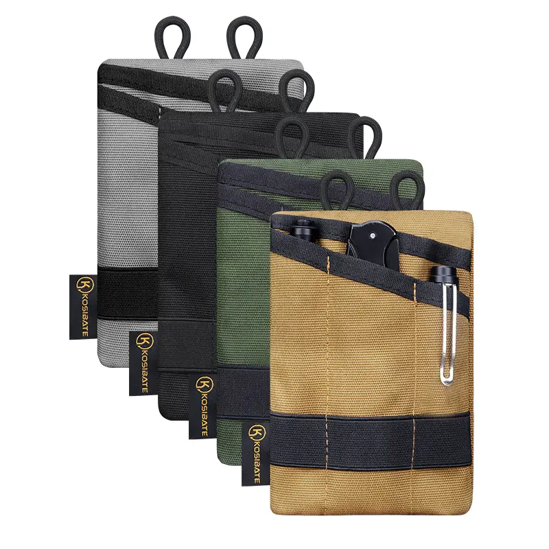 Kosibate Tactical EDC Molle Pouch Mini Wallet Card Key Belt Waist Pack Camping Hiking Hunting Outdoor Coin Purse