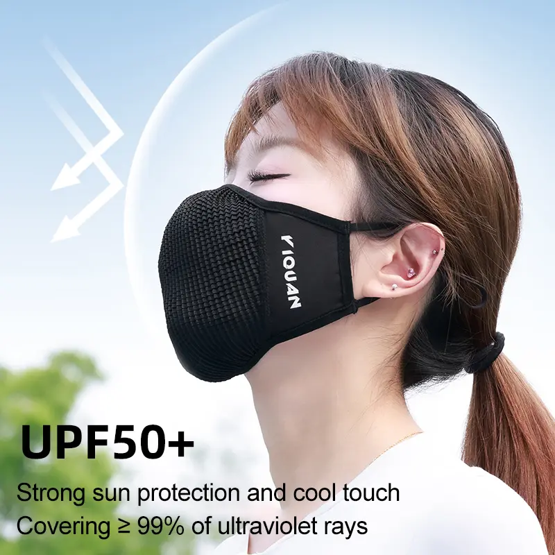 Ice Silk Cycling Mask Windproof Dustproof Men's Breathable Sports Running Women's Road Bike Sun Protection UV Protection Mask