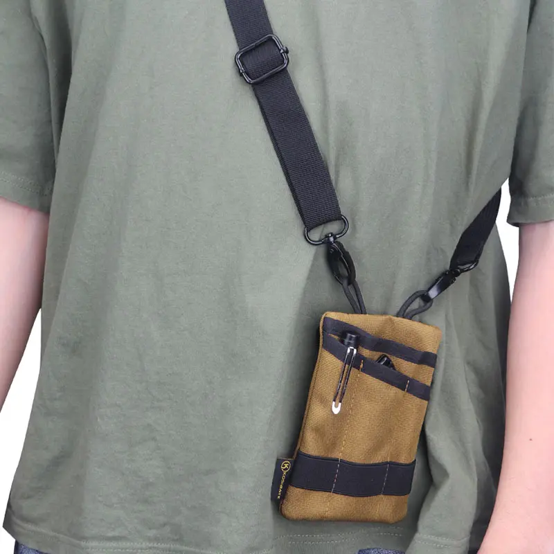 Kosibate Tactical EDC Molle Pouch Mini Wallet Card Key Belt Waist Pack Camping Hiking Hunting Outdoor Coin Purse