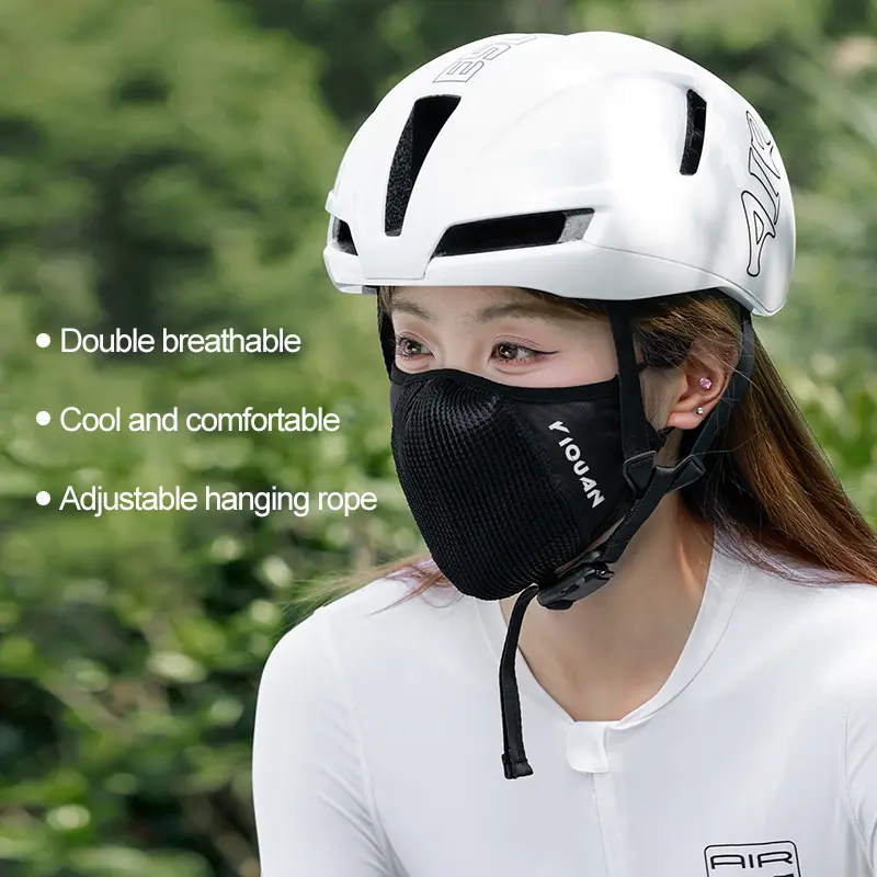 Ice Silk Cycling Mask Windproof Dustproof Men's Breathable Sports Running Women's Road Bike Sun Protection UV Protection Mask