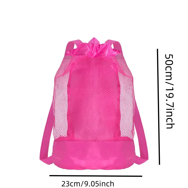 Beach storage bag,Large capacity net multifunctional travel backpack,sundries toy storage bag