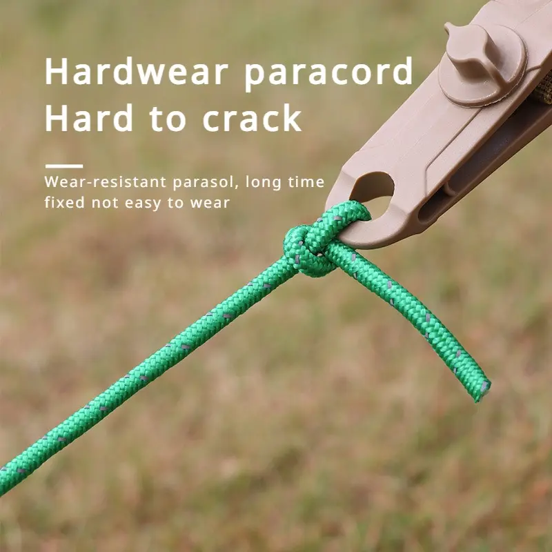 4M Windproof Rope Reflective Tent Rope Multifunction Guy Lines Cord Paracord Outdoor Sports Camping Hiking Tent Accessories