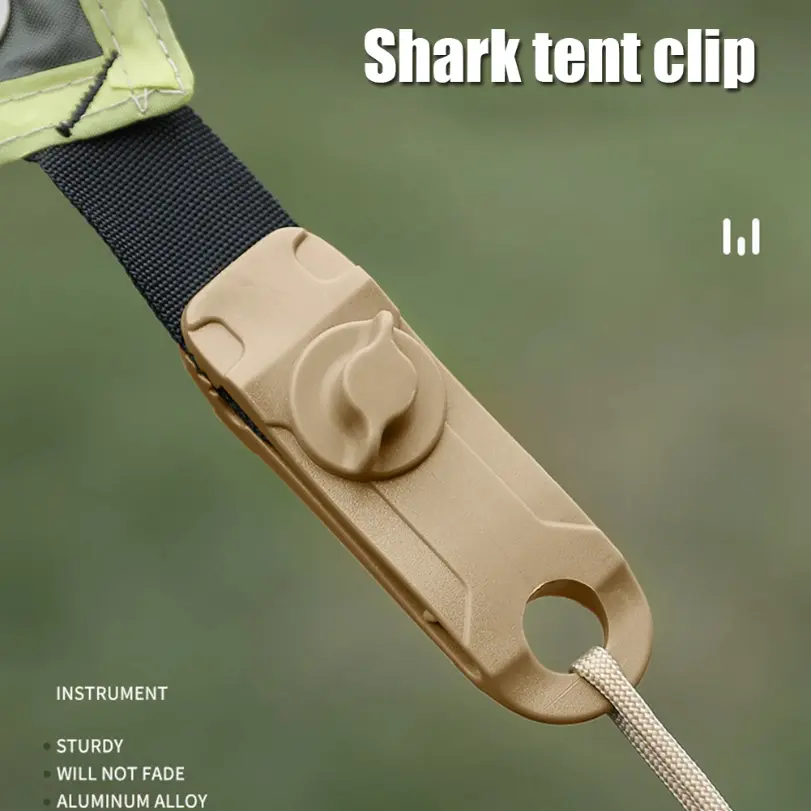 Outdoor Camping Tent Windproof Reusable Fixing Shark Clips Clamps Canopy Awning Tarp Cord Buckle Tensioner Tent Accessorie