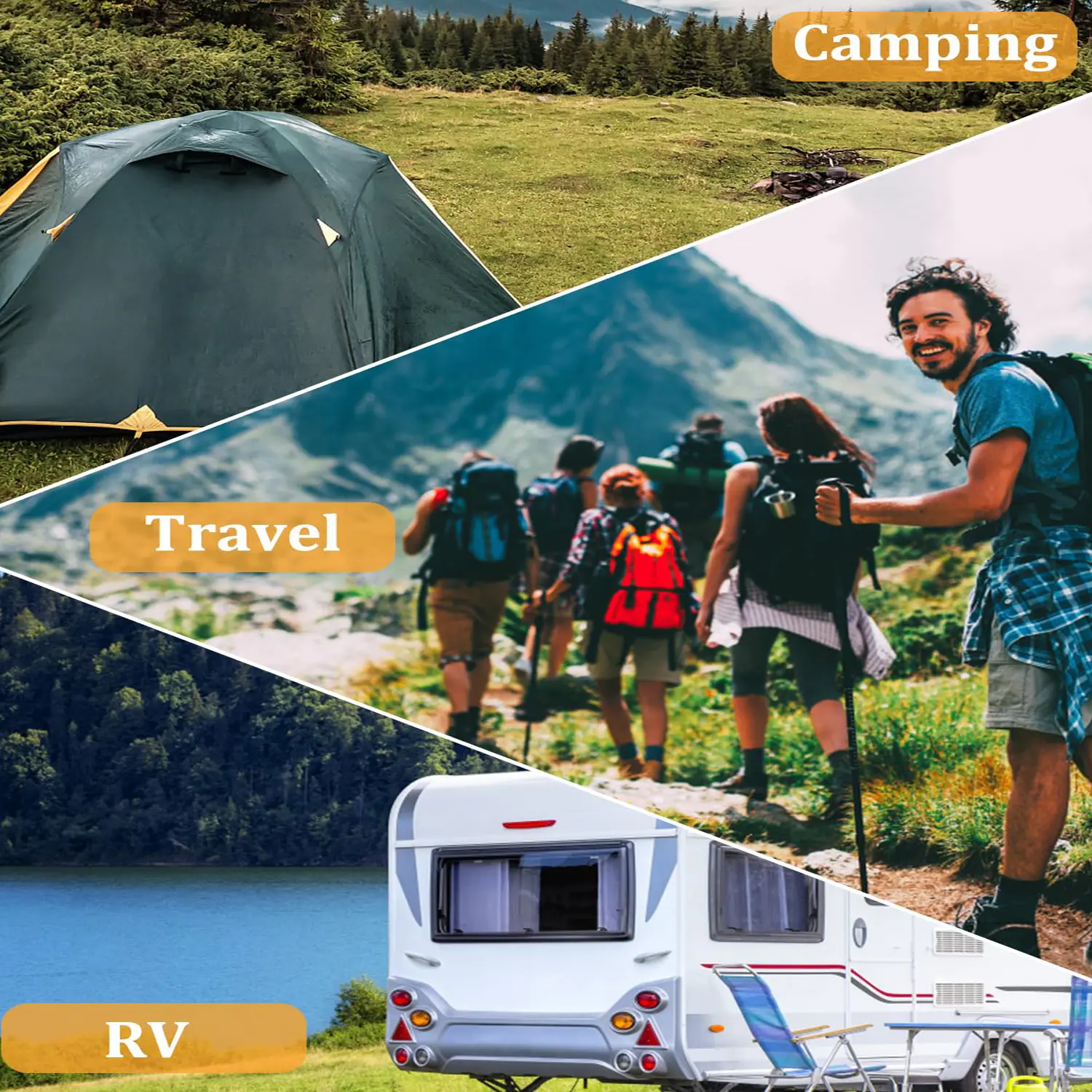 Portable Travel Clothesline is 32ft Retractable Camping Clothes line and 10 Windproof Buckles,for camping,outdoor,hiking