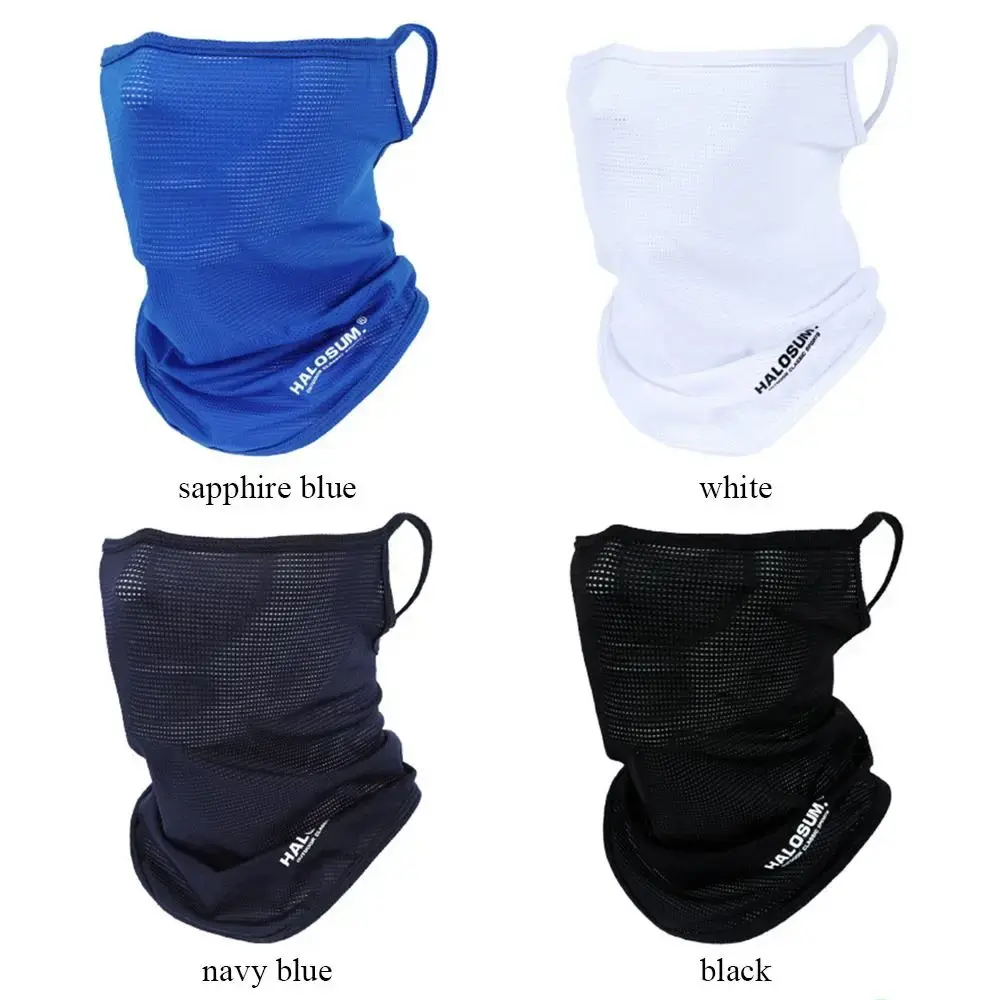 1Pcs Summer Ice Silk Breathable Face Mask for Unisex Outdoor Hiking/Cycling UV Sun Protection Face Cover Neck Gaiter Balaclava