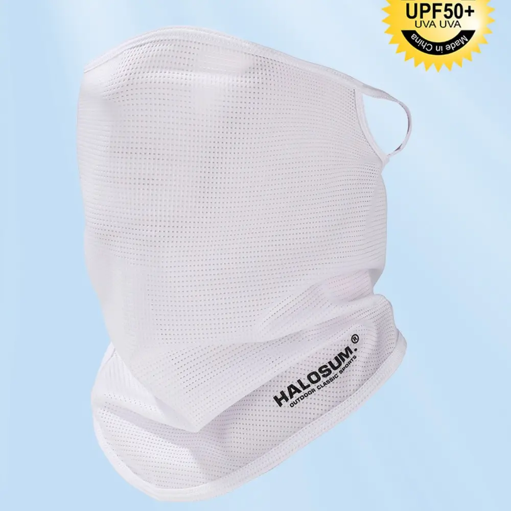 1Pcs Summer Ice Silk Breathable Face Mask for Unisex Outdoor Hiking/Cycling UV Sun Protection Face Cover Neck Gaiter Balaclava
