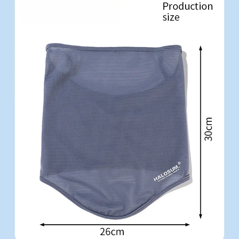 1Pcs Summer Ice Silk Breathable Face Mask for Unisex Outdoor Hiking/Cycling UV Sun Protection Face Cover Neck Gaiter Balaclava