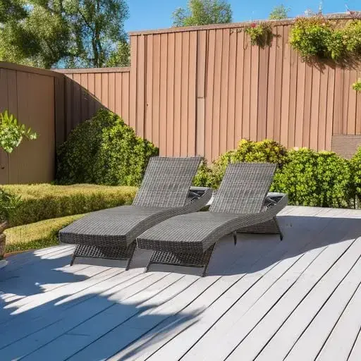 79'' Long Reclining Chaise Lounge Set (Set of 2), Outdoor Wicker Reclining Lounge Chair Patio Rattan Double Chaise Lounge Lawn