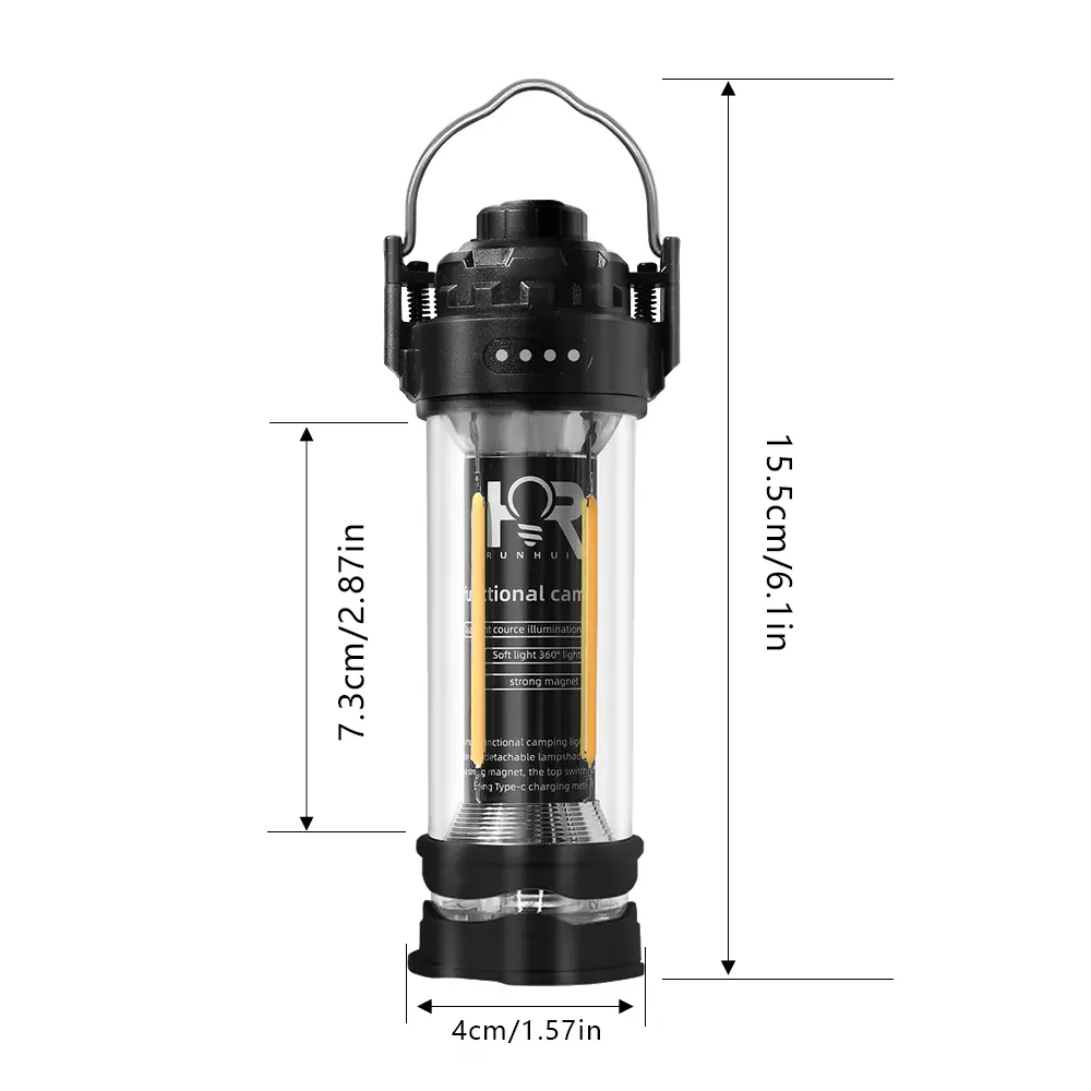 DOTWISE 3000mAH Camping Portable Retro Lantern Camping Lighthouse Tent Light Lantern Decor Waterproof Outdoor Atmosphere lights