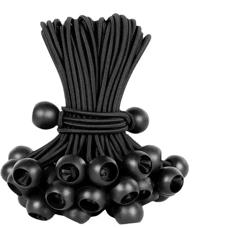 10pcs Storage elastic ball rope Storage Elastic rope Plastic ball Elastic rope Outdoor Camping Canopy Tent fixing