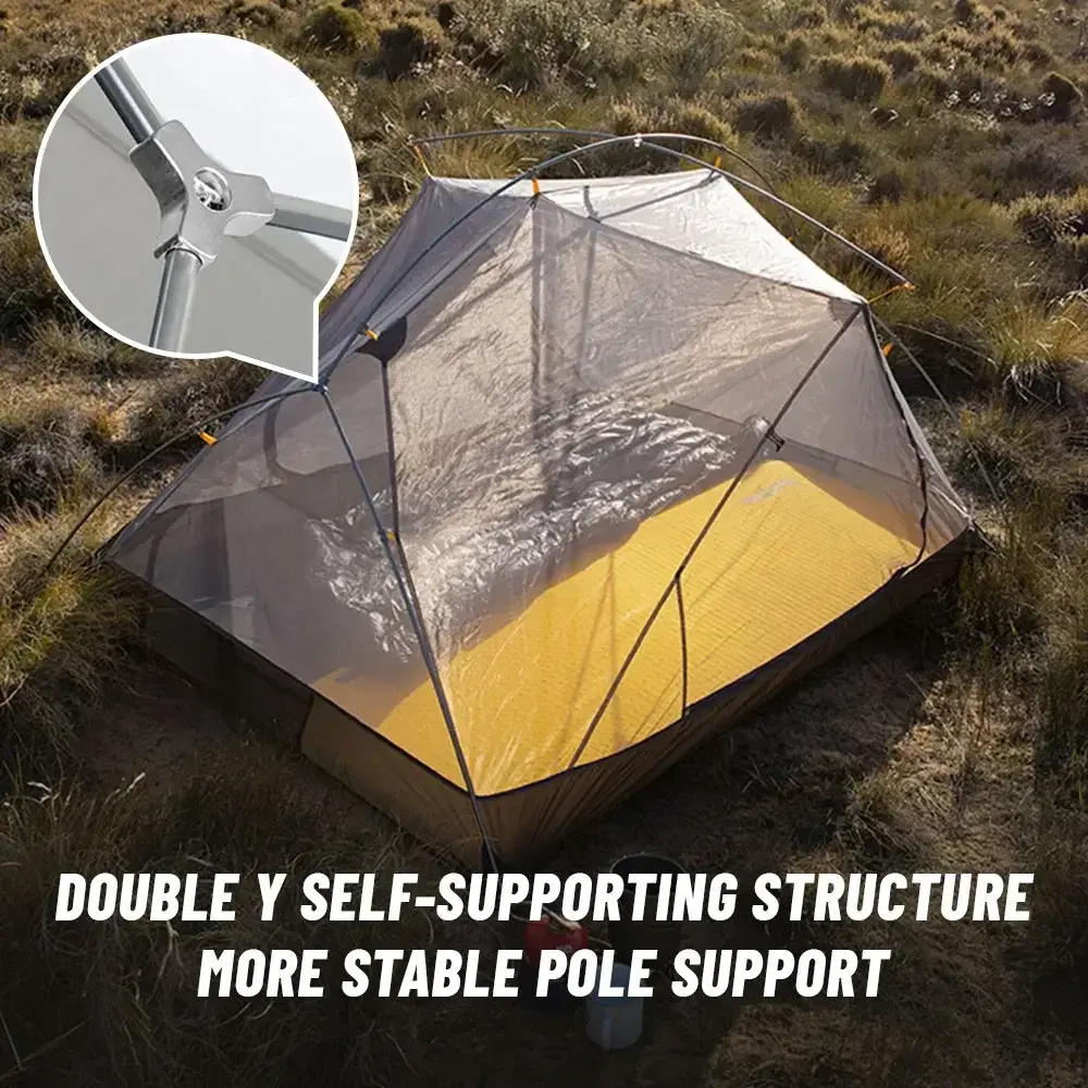 Mongar 2 Person Tent-Ultralight,Outdoor Travel,Double Layer Waterproof,3 SeasonPortableTent forCampingEnthusiasts andAdventurers