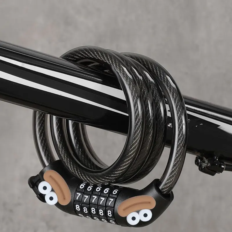 Bicycle specific anti-theft lock, quirky and cute cartoon bicycle password lock, mountain bike anti-theft lock