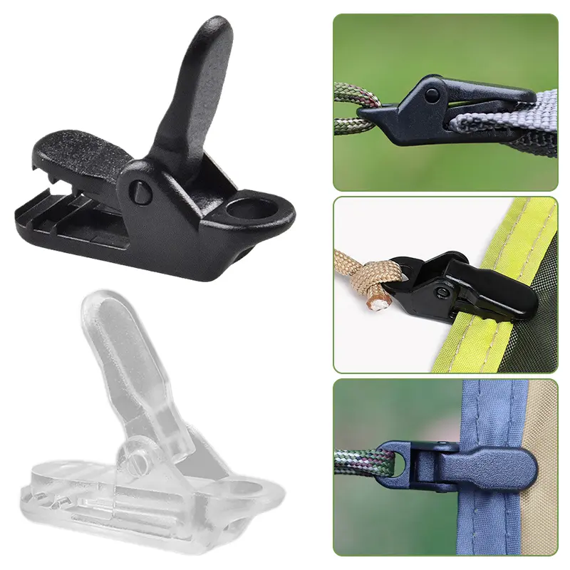 10/20pcs Sturdy Tent Tarpaulin Clip Outdoor Camping Awning Fixed Clip Camping Equipment Crocodile Clamp Clip Fixed Jaw Grip Hook