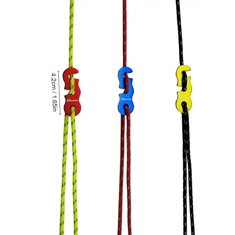 4pcs/Lot 3M Outdoor Tent Ropes Reflective Ropes Canopy Ropes Reinforced Windproof Ropes with Buckles Camping Accessories