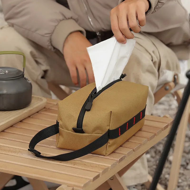 Outdoor multifunctional paper bag, portable storage bag, tactical EDC tool, toiletries bag, medical emergency kit, tissue box