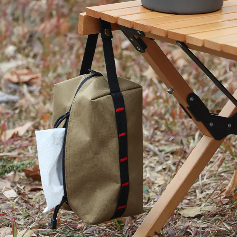 Outdoor multifunctional paper bag, portable storage bag, tactical EDC tool, toiletries bag, medical emergency kit, tissue box
