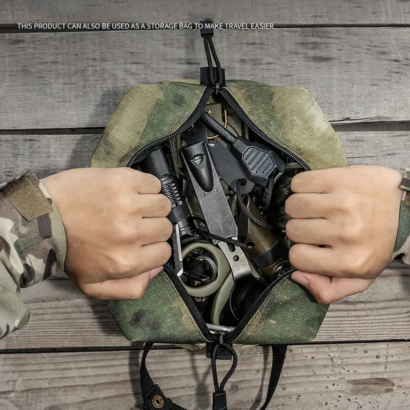 Outdoor multifunctional paper bag, portable storage bag, tactical EDC tool, toiletries bag, medical emergency kit, tissue box