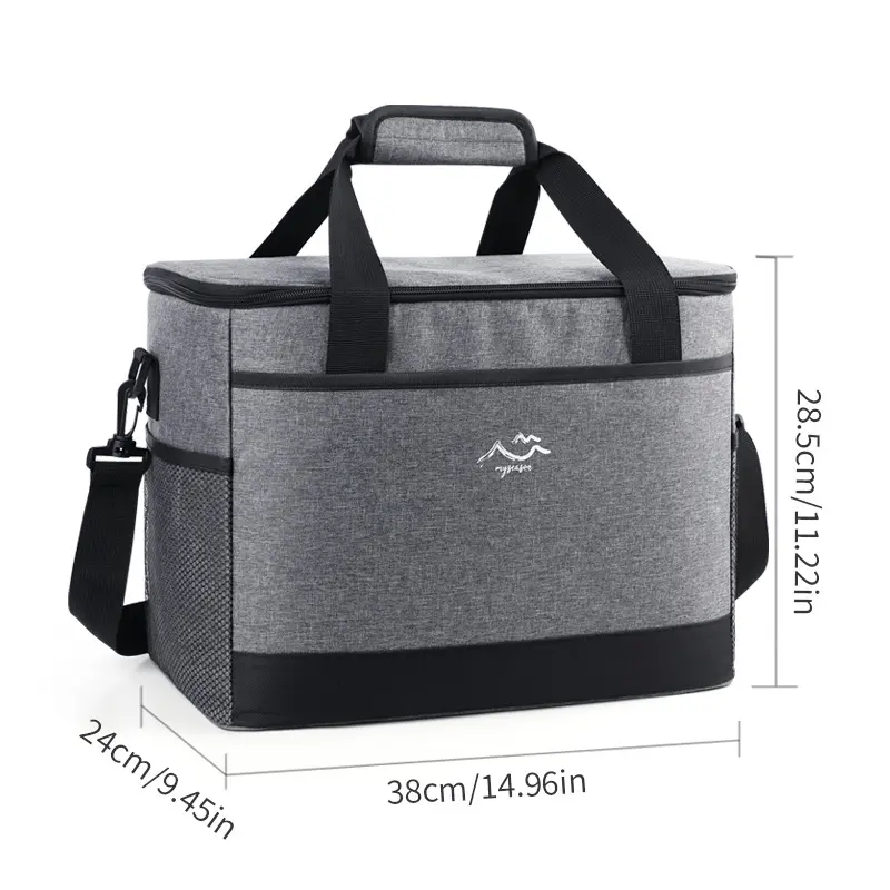 26L Large Capacity Camping Picnic Insulated Cooler Bag Cooler Box Travel Lunch Ice Thermal Food Lunch Bag