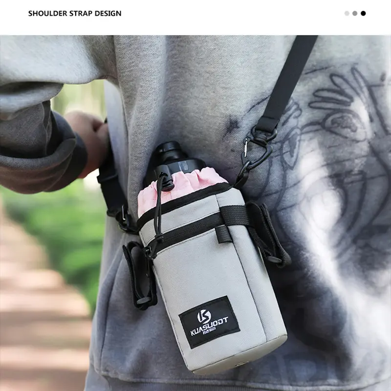 A bicycle bag, water bottle bag, mountain road bike waterproof front cover bag, outdoor bike riding insulation and cooling cross