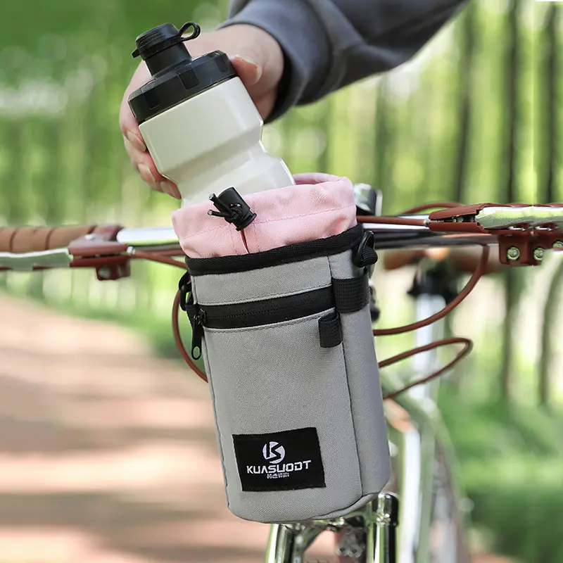 A bicycle bag, water bottle bag, mountain road bike waterproof front cover bag, outdoor bike riding insulation and cooling cross