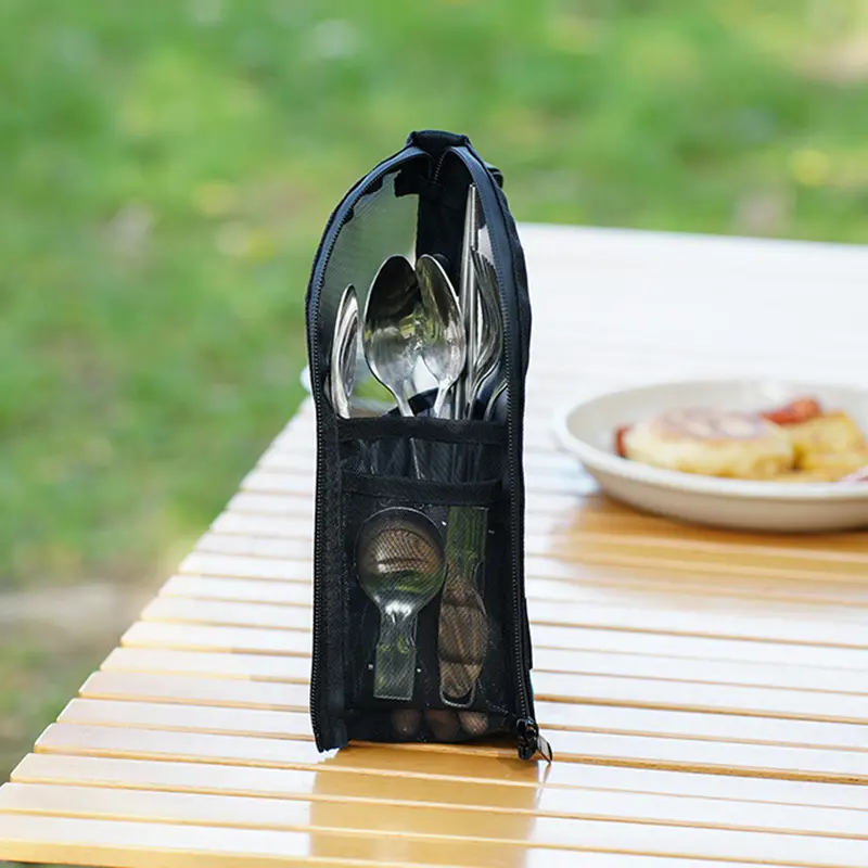 Outdoor portable drainage utensil bag, miscellaneous storage bag, travel cosmetics, toiletries storage bag, camping picnic bag