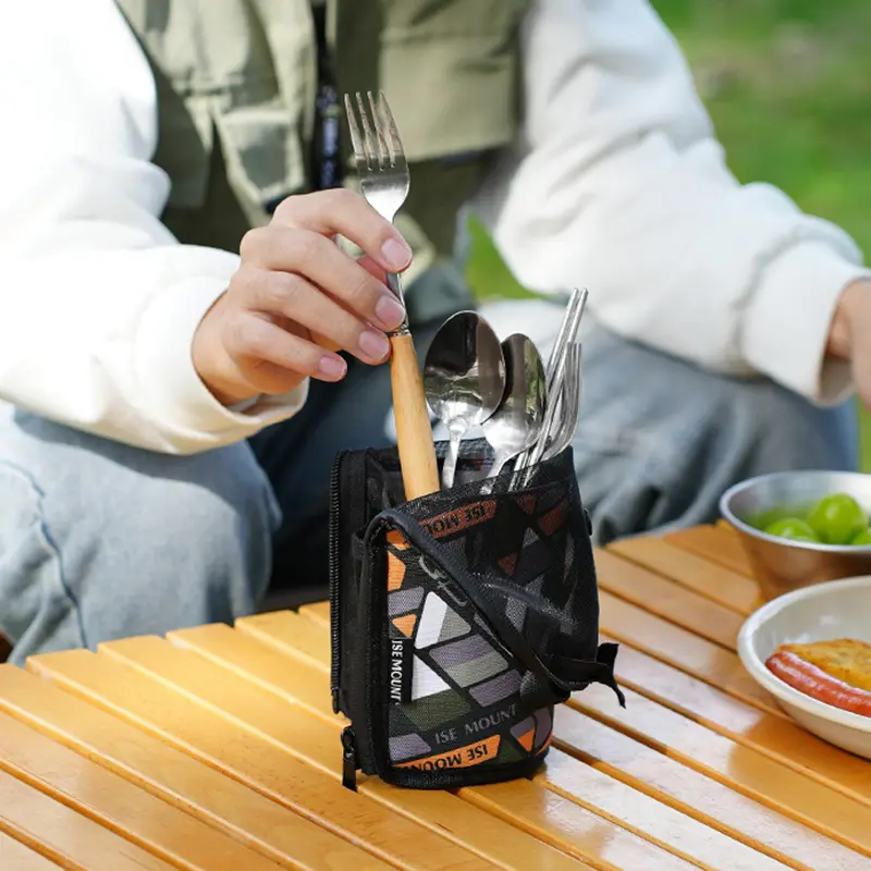 Outdoor portable drainage utensil bag, miscellaneous storage bag, travel cosmetics, toiletries storage bag, camping picnic bag