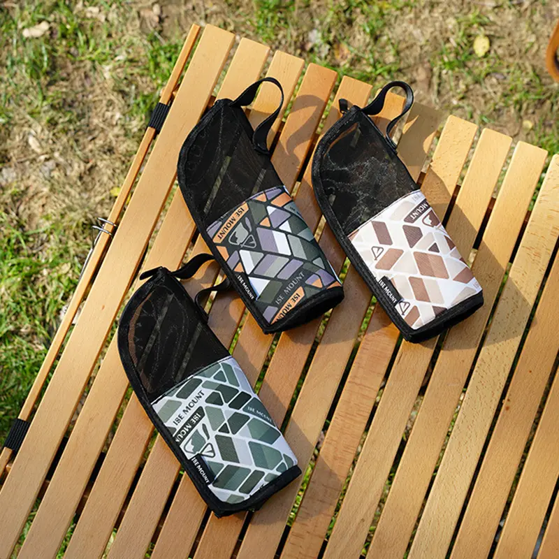Outdoor portable drainage utensil bag, miscellaneous storage bag, travel cosmetics, toiletries storage bag, camping picnic bag