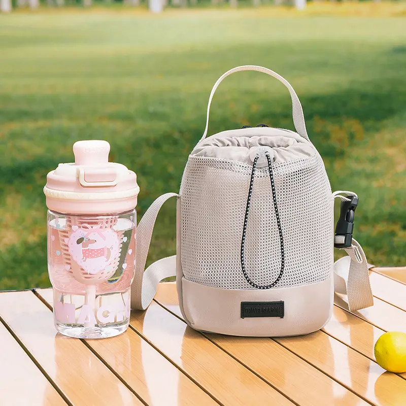 New travel portable water bottle bag, change key, mobile phone diagonal cross bag, cycling fitness single piece water bottle bag