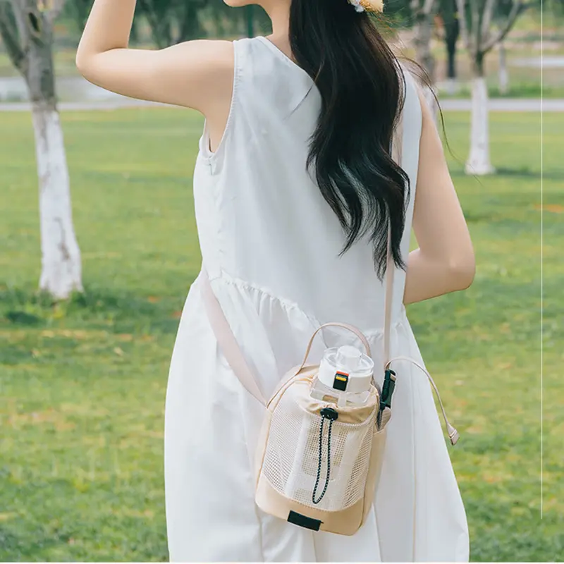 New travel portable water bottle bag, change key, mobile phone diagonal cross bag, cycling fitness single piece water bottle bag