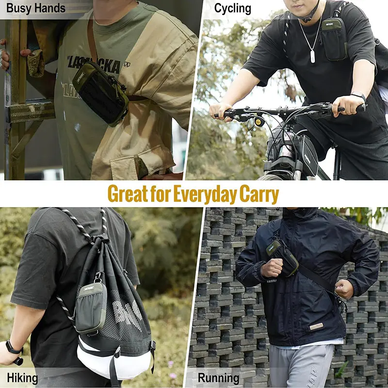 Outdoor hiking shoulder bag, multifunctional sports waist bag, single shoulder bag, mini wallet, mobile phone bag