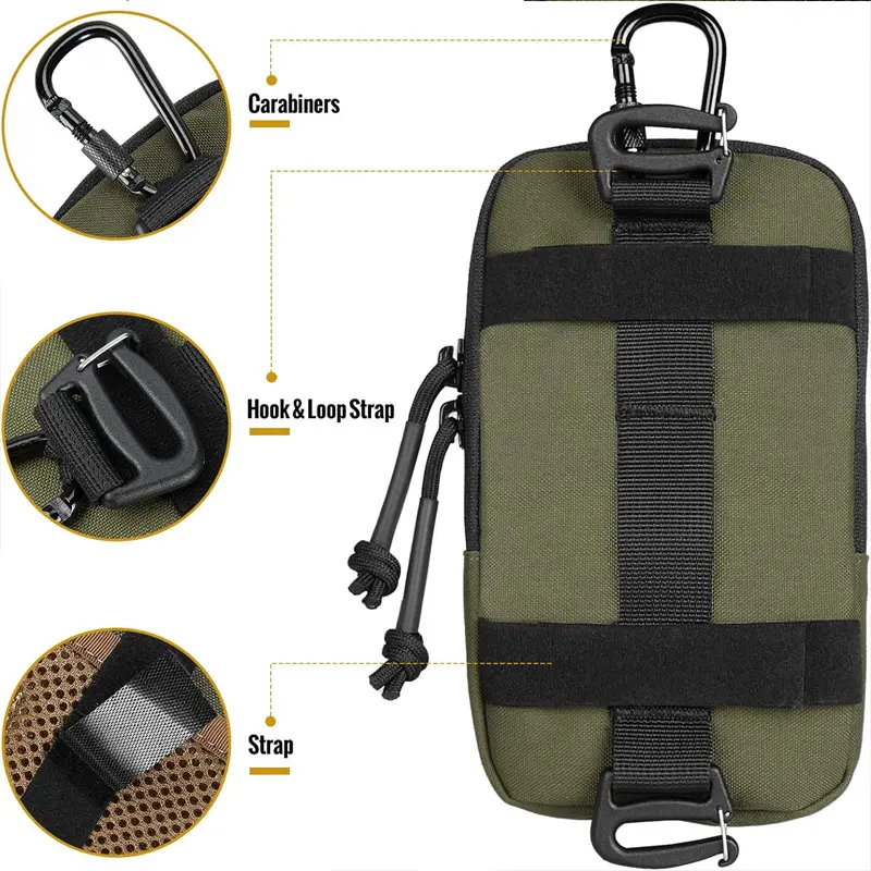 Outdoor hiking shoulder bag, multifunctional sports waist bag, single shoulder bag, mini wallet, mobile phone bag