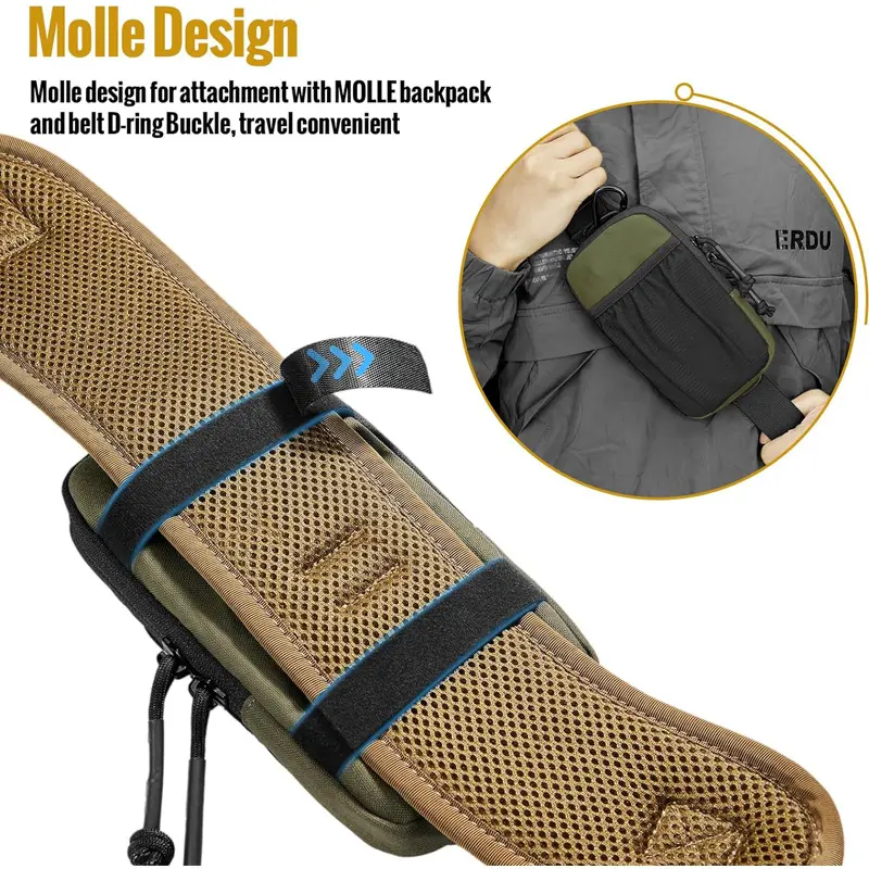Outdoor hiking shoulder bag, multifunctional sports waist bag, single shoulder bag, mini wallet, mobile phone bag
