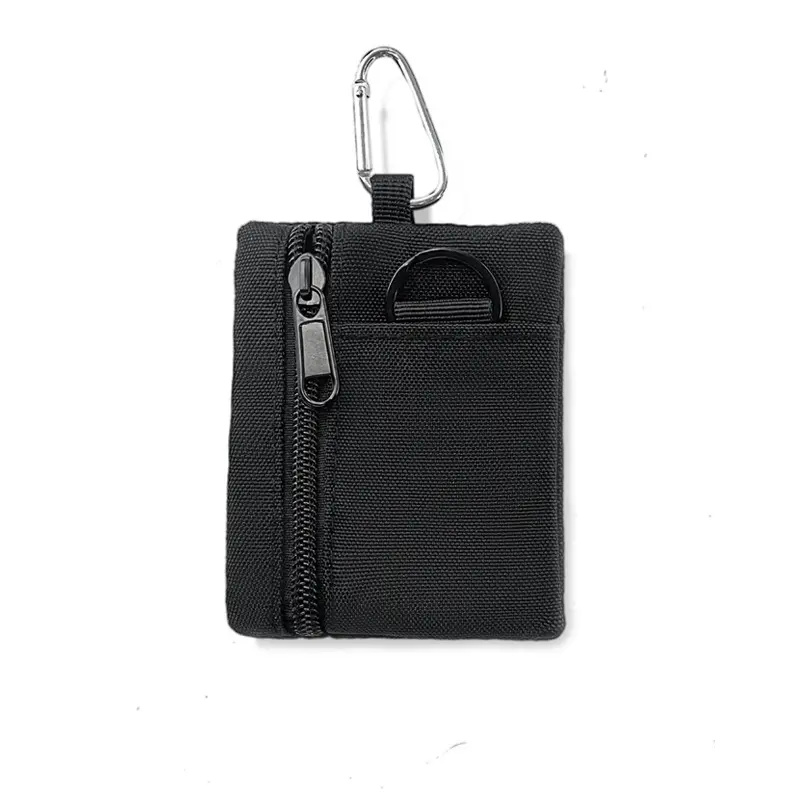 Men's Coin Purse Card Holder Canvas Small Wallet Outdoor Sports Storage Bag Small Hanging Bag Wallet Key Bag Mini Sports Bag