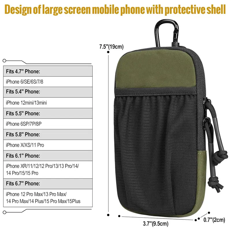 Outdoor hiking shoulder bag, multifunctional sports waist bag, single shoulder bag, mini wallet, mobile phone bag