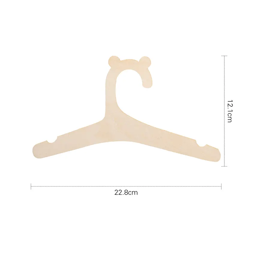 10 Pcs Wooden Hanger For Baby Clothes Natural Wood Hanger For Baby Clothes Hanger Rack Room Nursery Decor For Kids