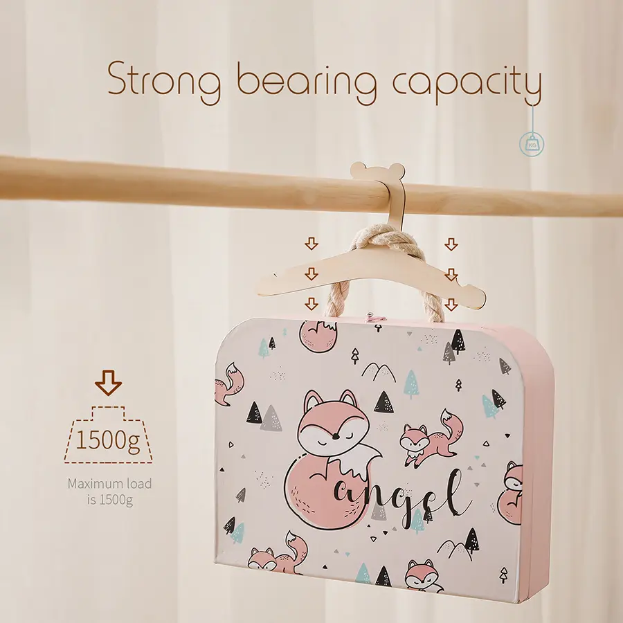 10 Pcs Wooden Hanger For Baby Clothes Natural Wood Hanger For Baby Clothes Hanger Rack Room Nursery Decor For Kids