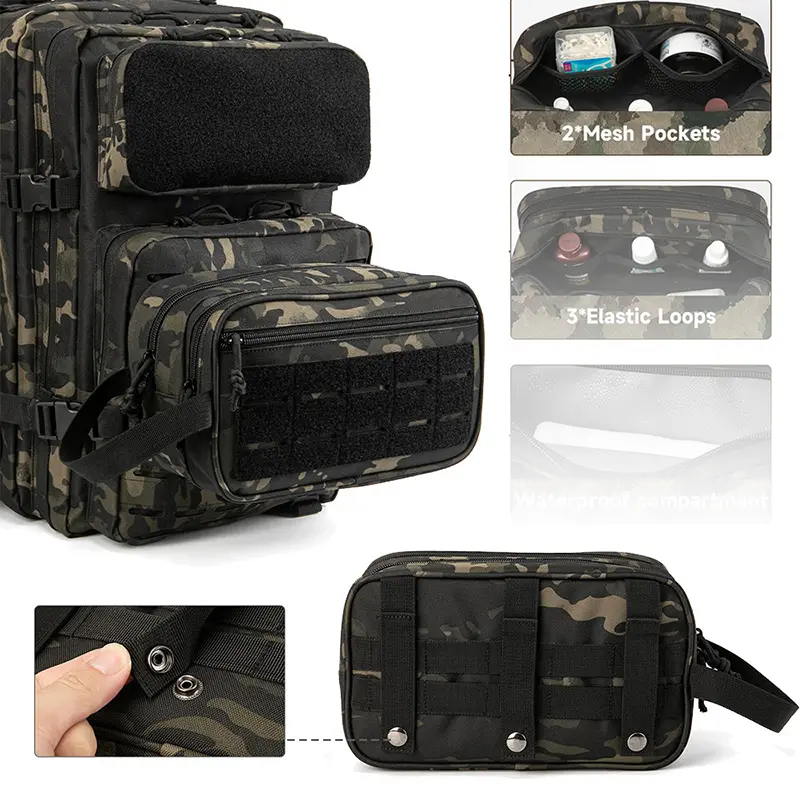 Tactical Toiletry Bag For Men Hygiene Bag Tool Molle Pouches Small Dopp Kit Mens Shaving Kit Travel shower Makeup Cosmetic Bag