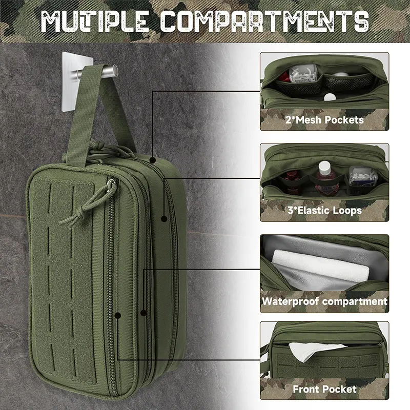 Tactical Toiletry Bag For Men Hygiene Bag Tool Molle Pouches Small Dopp Kit Mens Shaving Kit Travel shower Makeup Cosmetic Bag