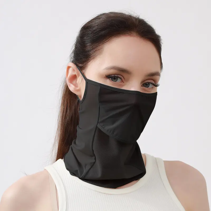 Breathable Ice Silk Face Scarf Outdoor Sports Anti-uv Face Mask Head Scarf With Adjustable Buckle Driving Riding Hiking Hunting