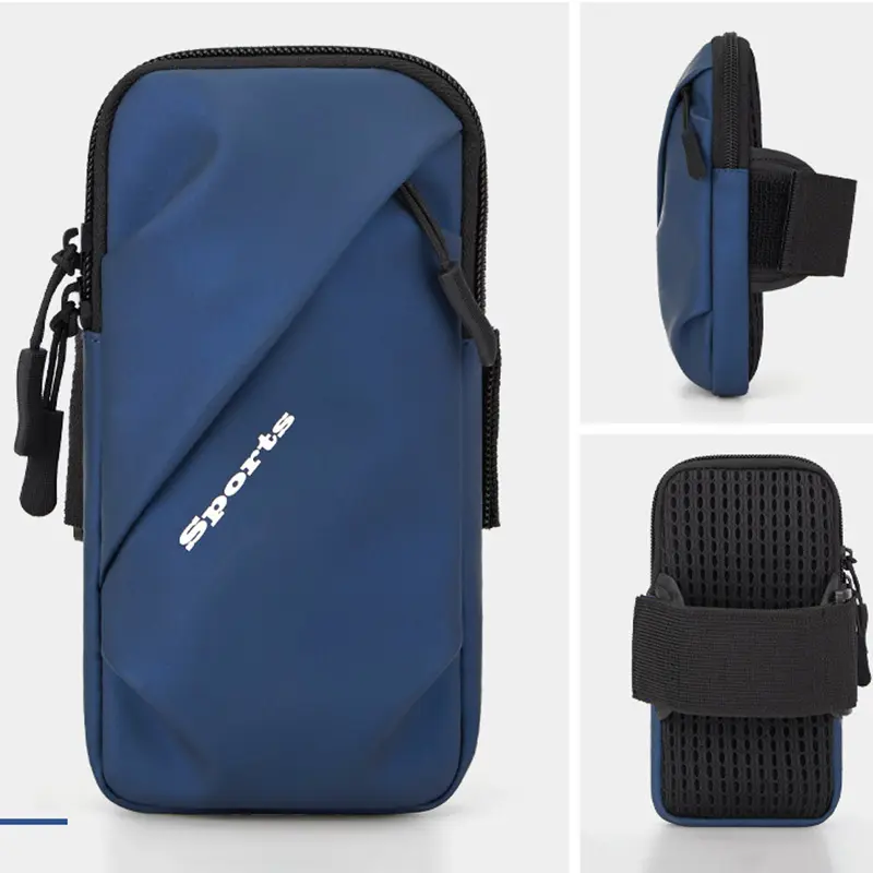 Running Phone Holder Jogging Bags for iPhone Samsung Universal Waterproof PU Sports Armband Phones Arm Bag Running Accessory