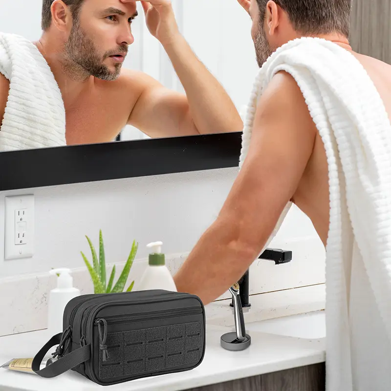 Tactical Toiletry Bag For Men Hygiene Bag Tool Molle Pouches Small Dopp Kit Mens Shaving Kit Travel shower Makeup Cosmetic Bag
