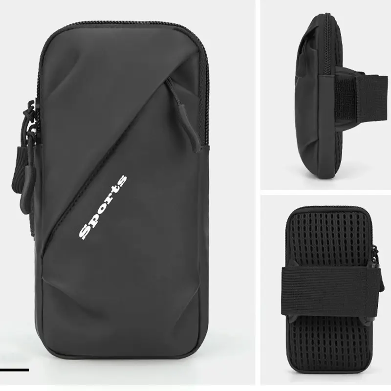 Running Phone Holder Jogging Bags for iPhone Samsung Universal Waterproof PU Sports Armband Phones Arm Bag Running Accessory