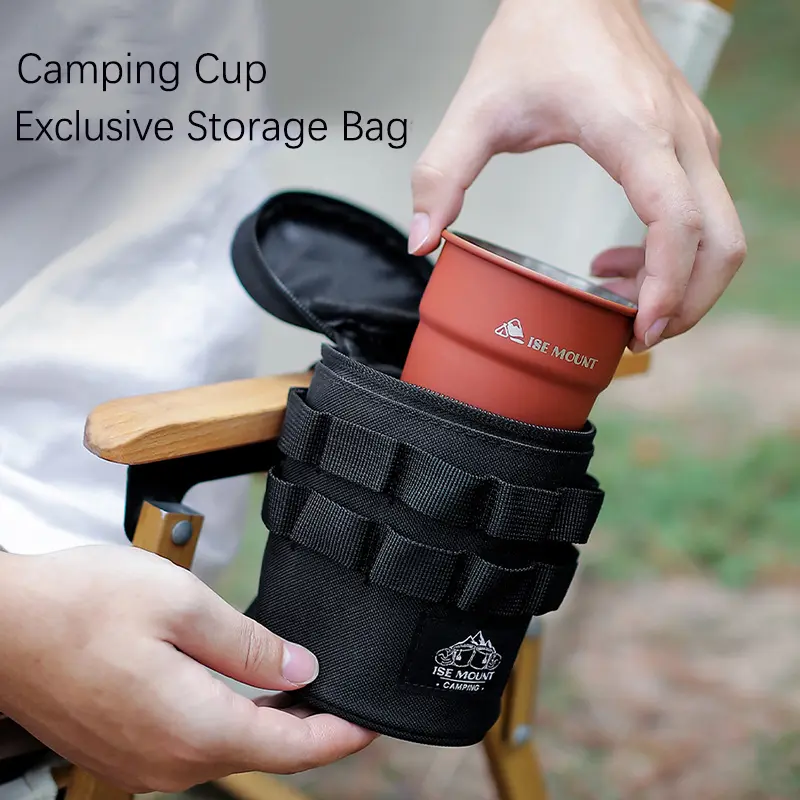 Outdoor Travel Water Cup Storage Bag Multi-functional Tactical 600D Oxford Cloth Grocery Storage Bag Camping Accessories