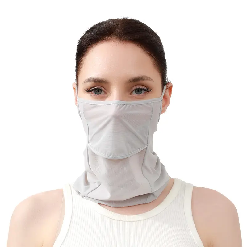 Breathable Ice Silk Face Scarf Outdoor Sports Anti-uv Face Mask Head Scarf With Adjustable Buckle Driving Riding Hiking Hunting