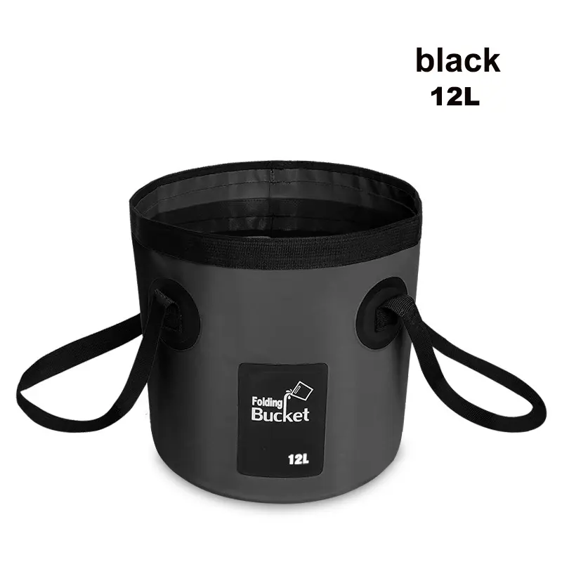 12L 20L Portable Waterproof Water Bag Folding Bucket Water Storage Container Carrier Bags For Fishing Camping Hiking